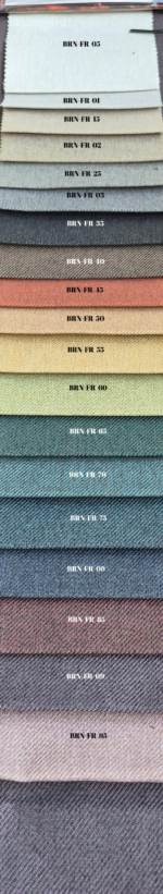 Burn FR Colour Card | Nilstar® Burn FR Crib 5 upholstery fabric colour card with fabric series codes by Nilstar®.
