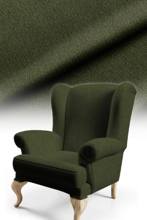 Texture Effect Dark Green Digitally-printed Upholstery sofa fabric, pillow cover, cushion Covering. Premium Fabric 140cm width ( Arusha 11 DARK GREEN )