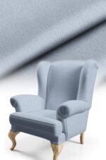 Texture Effect Light Blue Digitally-printed Upholstery sofa fabric, pillow cover, cushion Covering. Premium Fabric 140cm width ( Arusha 12 LIGHT BLUE )