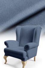 Texture Effect Dark Blue Digitally-printed Upholstery sofa fabric, pillow cover, cushion Covering. Premium Fabric 140cm width ( Arusha 13 DARK BLUE )