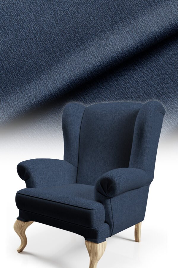 Textured Navy Upholstery Fabric by Nilstar®