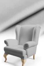 Texture Effect Light Gray Digitally-printed Upholstery sofa fabric, pillow cover, cushion Covering. Premium Fabric 140cm width ( Arusha 18 LIGHT GRAY )