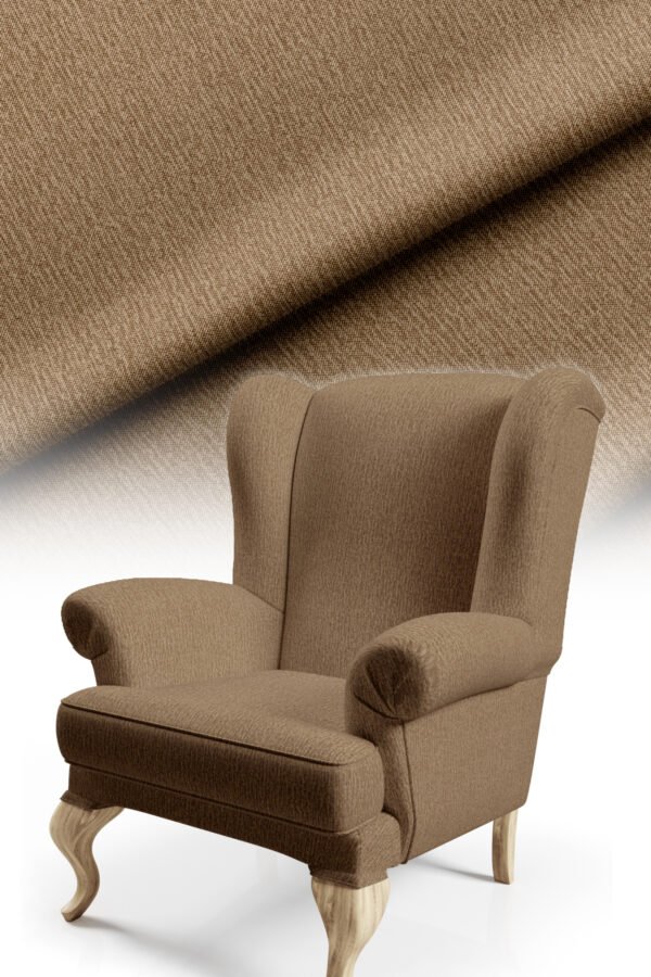 Textured Medium Brown Upholstery Fabric by Nilstar®