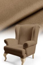 Texture Effect Middle Brown Digitally-printed Upholstery sofa fabric, pillow cover, cushion Covering. Premium Fabric 140cm width ( Arusha 2 MIDDLE BROWN )