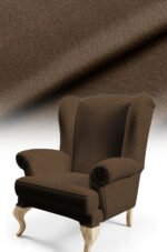 Texture Effect Dark Brown Digitally-printed Upholstery sofa fabric, pillow cover, cushion Covering. Premium Fabric 140cm width ( Arusha 3 DARK BROWN )