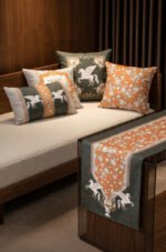 CANILA PEGASUS 4 Pillow cover 1 Table runner 5-piece set Pillow cover Set. Table set Double-sided Pillow cover. ( PEGASUS SET )