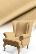 Texture Effect Light Yellow Digitally-printed Upholstery sofa fabric, pillow cover, cushion Covering. Premium Fabric 140cm width ( Arusha 7 LIGHT YELLOW )
