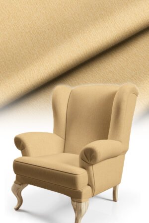 Texture Effect Light Yellow Digitally-printed Upholstery sofa fabric, pillow cover, cushion Covering. Premium Fabric 140cm width ( Arusha 7 LIGHT YELLOW )