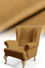 Texture Effect Middle Yellow Digitally-printed Upholstery sofa fabric, pillow cover, cushion Covering. Premium Fabric 140cm width ( Arusha 8 DARK YELLOW )