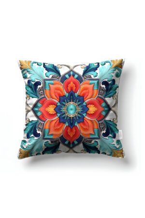 CANILA BUTTERFLY Motif Patterned Very Colorful Square Pillow cover 43 x 43 cm Double-sided Pillow cover 1 PIECE(S) ( BUTTERFLY 2 )