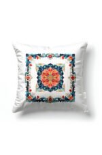 Butterfly Motif-Pattern Multicolour Square Cushion 43 x 43 Cm Reversible Cushion Cover, 1 pc ( BUTTERFLY 3 )