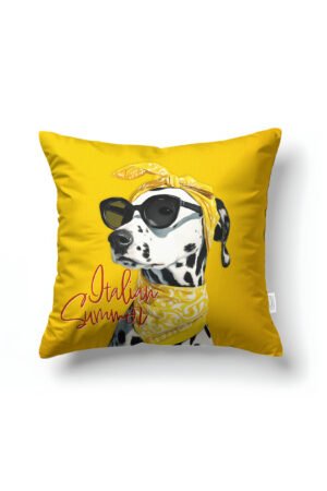 CANILA DOLCE VITA Patterned Yellow Square Pillow cover 43 x 43 cm Double-sided Pillow cover 1 PIECE(S) ( DOLCE VITA 1 )