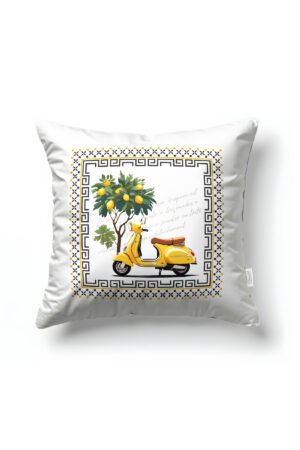 CANILA DOLCE VITA Patterned White Square Pillow cover 43 x 43 cm Double-sided Pillow cover 1 PIECE(S) ( DOLCE VITA 3 )