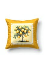CANILA EPHESUS Lemon Patterned White Square Pillow cover 43 x 43 cm Double-sided Pillow cover 1 PIECE(S) ( EPHESUS 7 )
