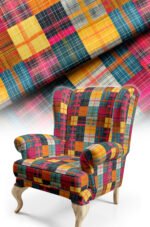 Classic Tartan Pattern Upholstery Fabric, 140cm Width (FBR 104)