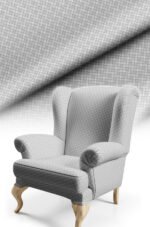 Modern Effect Cotton-backed Digitally-printed Thick rachel-knit Upholstery fabric 140cm width ( FBR 112 GRAY )