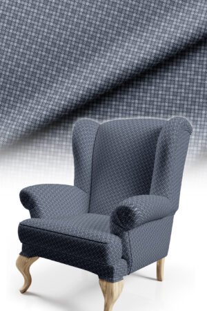 Blue Modern Effect Pattern Upholstery Fabric, 140cm Width (FBR 112)