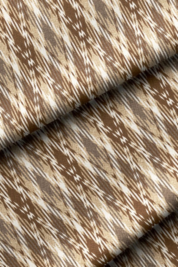 Brown Classic Diamond Pattern Upholstery Fabric by Nilstar®