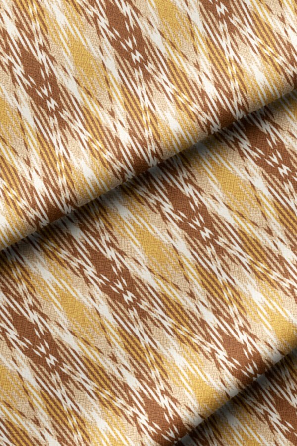 Yellow Classic Diamond Pattern Upholstery Fabric by Nilstar®
