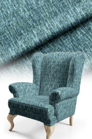 Turquoise Fabric With motifs Cotton-backed Thick rachel-knit Upholstery fabric 140cm width ( FBR 115 )