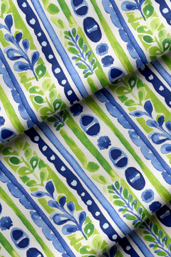 Ancient Greek Tile Motif Pattern Upholstery Fabric by Nilstar®