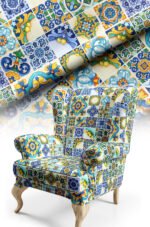 Limoncello Pattern Upholstery Fabric, 140cm Width (FBR 122)