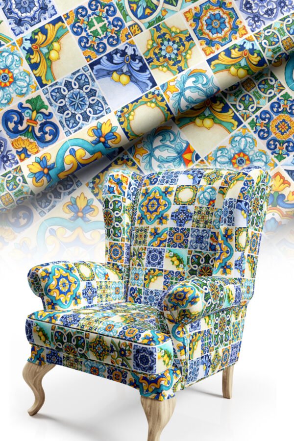Limoncello Pattern Upholstery Fabric by Nilstar®