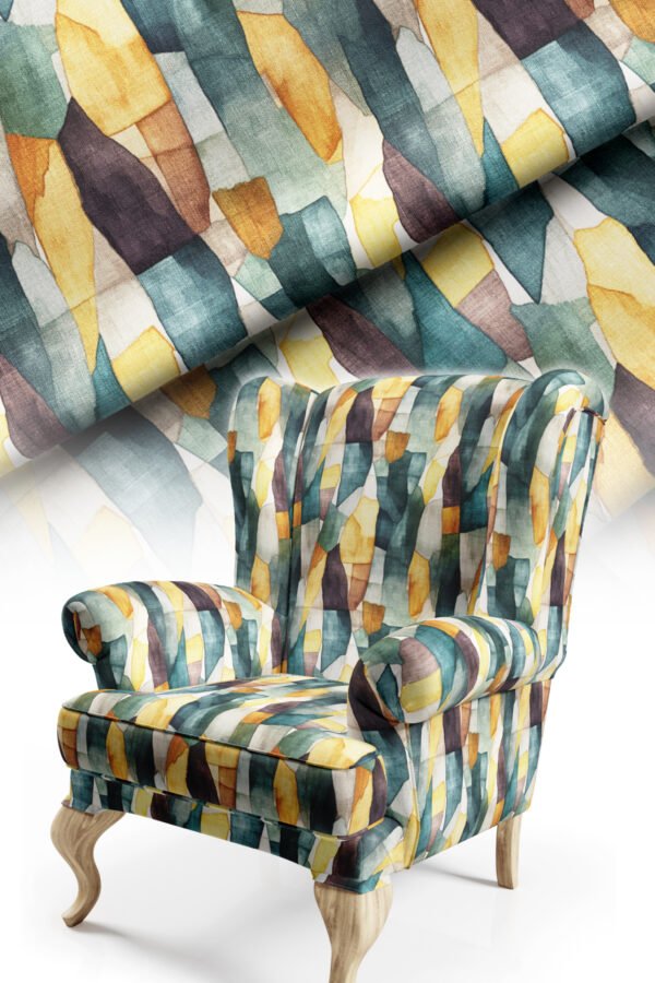 Abstract Watercolour Pattern Upholstery Fabric by Nilstar®