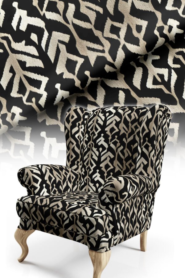 Modern Zebra Motif Upholstery Fabric by Nilstar®