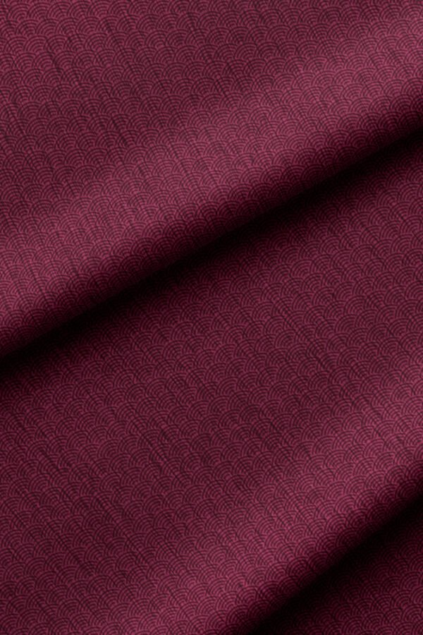 Burgundy Abstract Modern Pattern Upholstery Fabric by Nilstar®