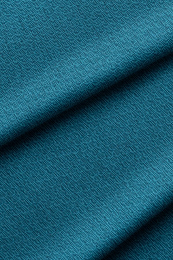 Turquoise Abstract Modern Pattern Upholstery Fabric by Nilstar®