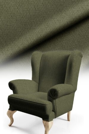 Abstract Patterned Modern With motifs Upholstery fabric Cotton-backed Thick rachel-knit Fabric 140cm width ( FBR 138 GREEN )