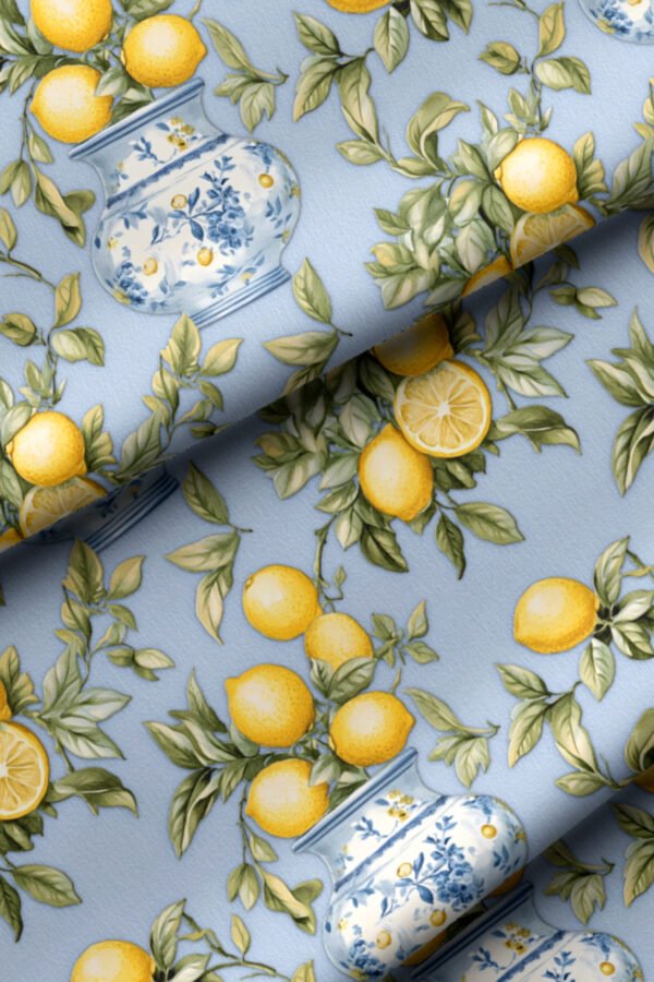 Lemon Pattern, Ephesus Collection Upholstery Fabric by Nilstar®