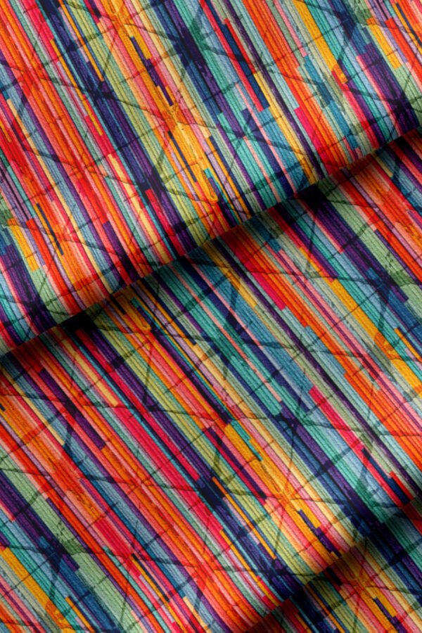 Modern Ethnic Red Pattern Upholstery Fabric by Nilstar®