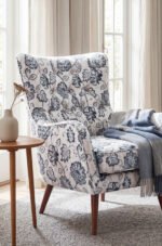 Classic Patterned Abstract With motifs Cotton-backed Thick rachel-knit Upholstery fabric 140cm width ( FBR 148 )