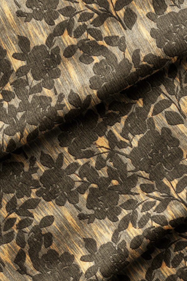 Beige Classic Floral Pattern Upholstery Fabric by Nilstar®