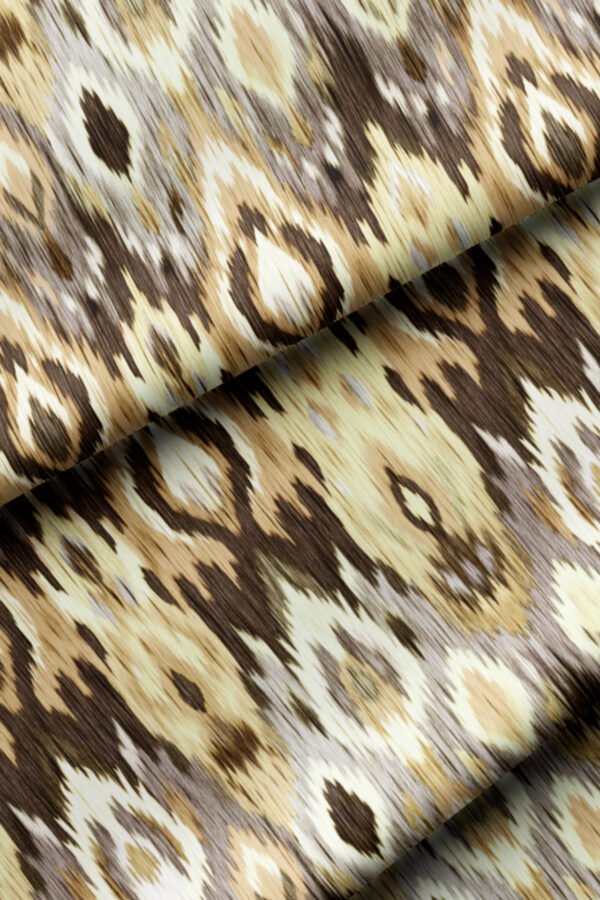 Brown Abstract Geometric Pattern Upholstery Fabric by Nilstar®
