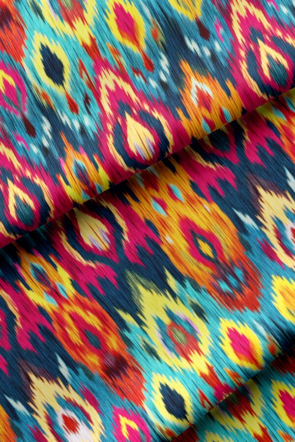 Colourful Abstract Geometric Pattern Upholstery Fabric by Nilstar®