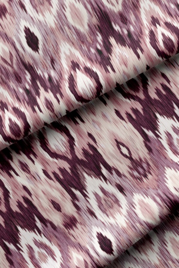 Violet Abstract Geometric Pattern Upholstery Fabric by Nilstar®