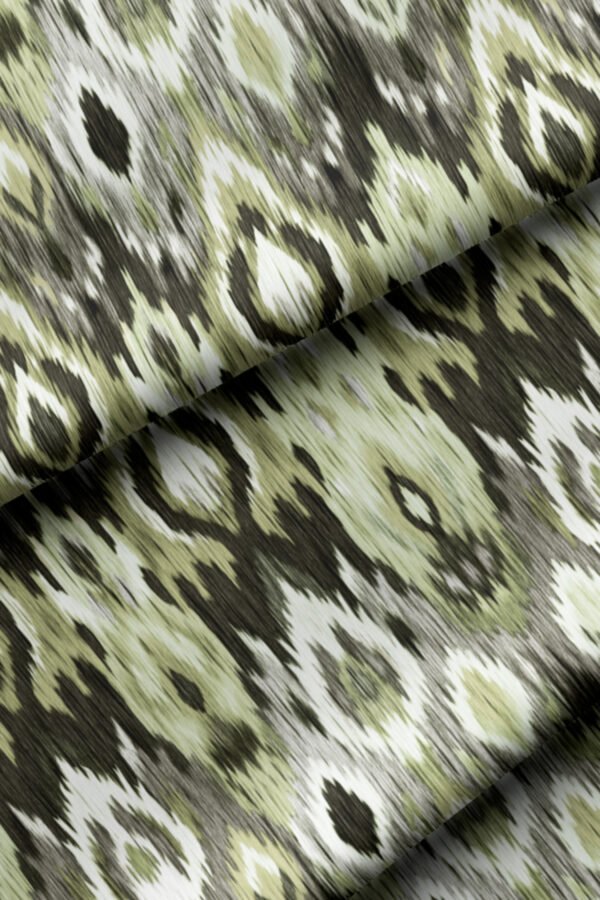Green Abstract Geometric Pattern Upholstery Fabric by Nilstar®