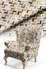 Diamond Patterned BEIGE Cotton-backed Thick rachel-knit Upholstery fabric 140cm width ( ZZ BEIGE )