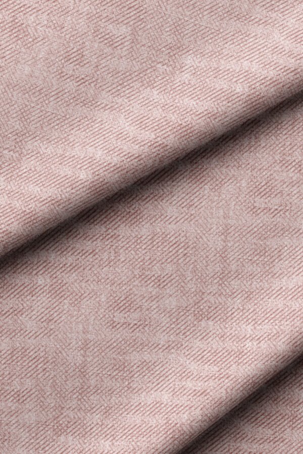 Muted Light Powder Pink Crinkle Effect Upholstery Fabric by Nilstar®