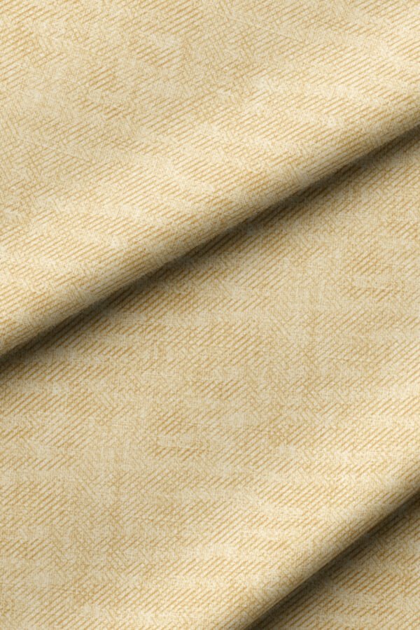 Muted Light Yellow Crinkle Effect Upholstery Fabric by Nilstar®