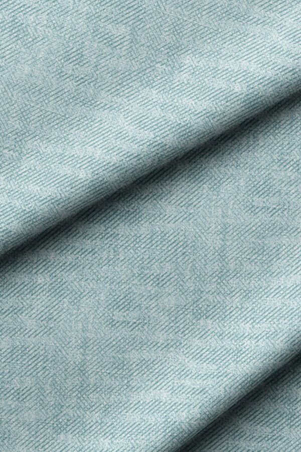 Muted Light Turquoise Crinkle Effect Upholstery Fabric by Nilstar®
