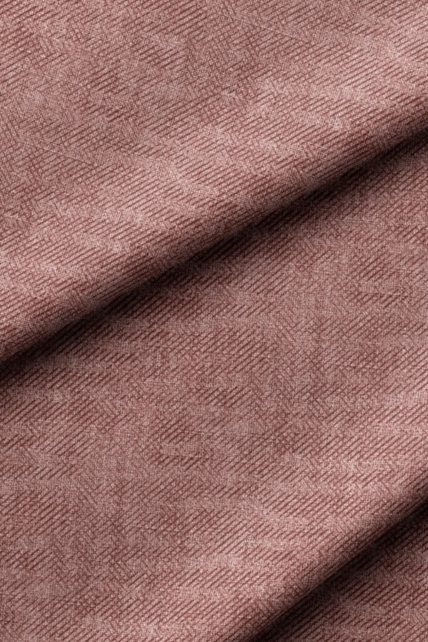 Muted Medium Powder Pink Crinkle Effect Upholstery Fabric by Nilstar®