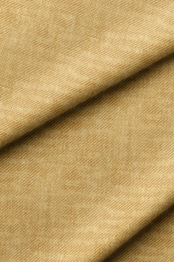 Muted Medium Yellow Crinkle Effect Upholstery Fabric by Nilstar®