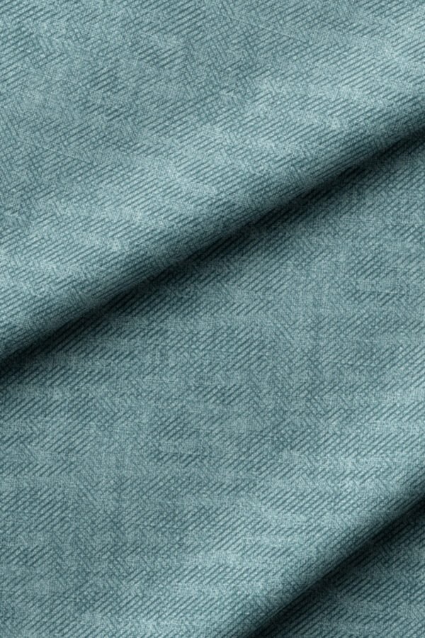 Muted Medium Turquoise Crinkle Effect Upholstery Fabric by Nilstar®