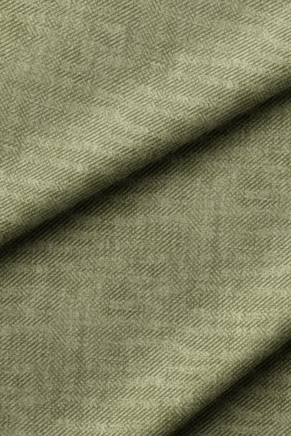 Muted Medium Green Crinkle Effect Upholstery Fabric by Nilstar®