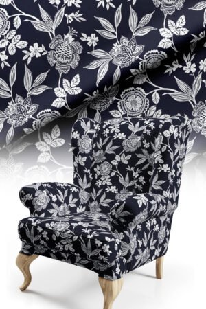 Classic Jacquard Patterned Floral Detailed Cotton-backed Thick rachel-knit Upholstery fabric 140cm width ( FBR 98 )