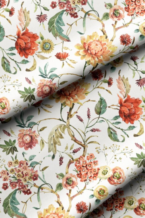 Colourful Flowers Pattern Upholstery Fabric by Nilstar®